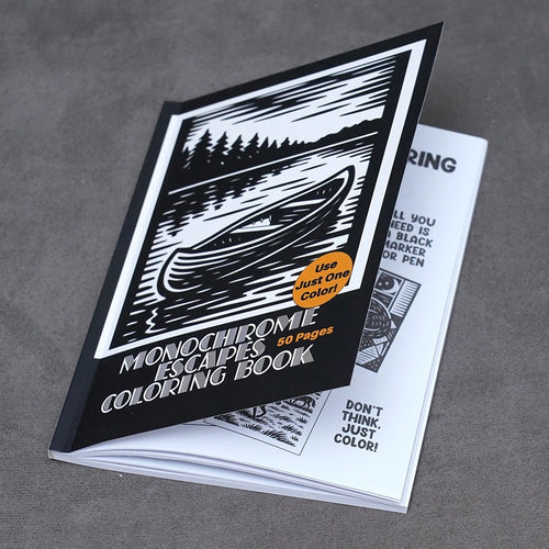 Sketch Snug™ Monochrome Coloring Book