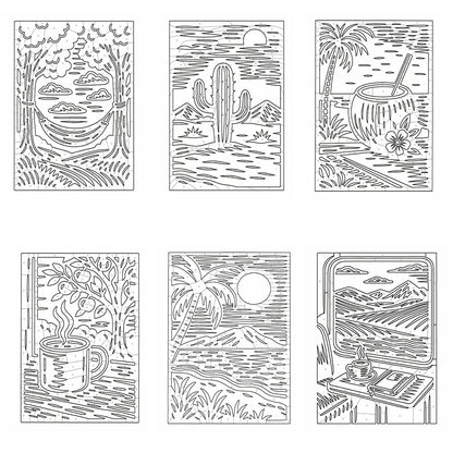 Sketch Snug™ Monochrome Coloring Book